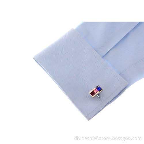 Multi-color Crystal Jewelry Cufflinks For Gift